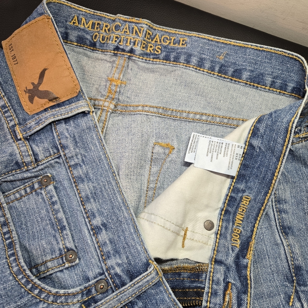 American Eagle Original Boot Jeans Mens 32x32 Bootcut Denim - Picture 4 of 6